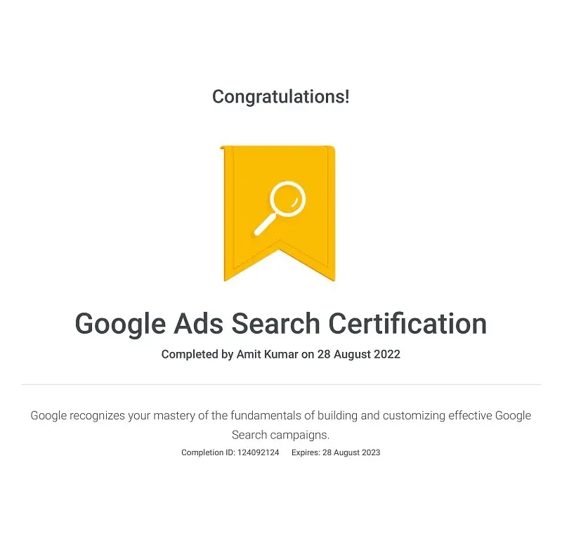 Google Certificates